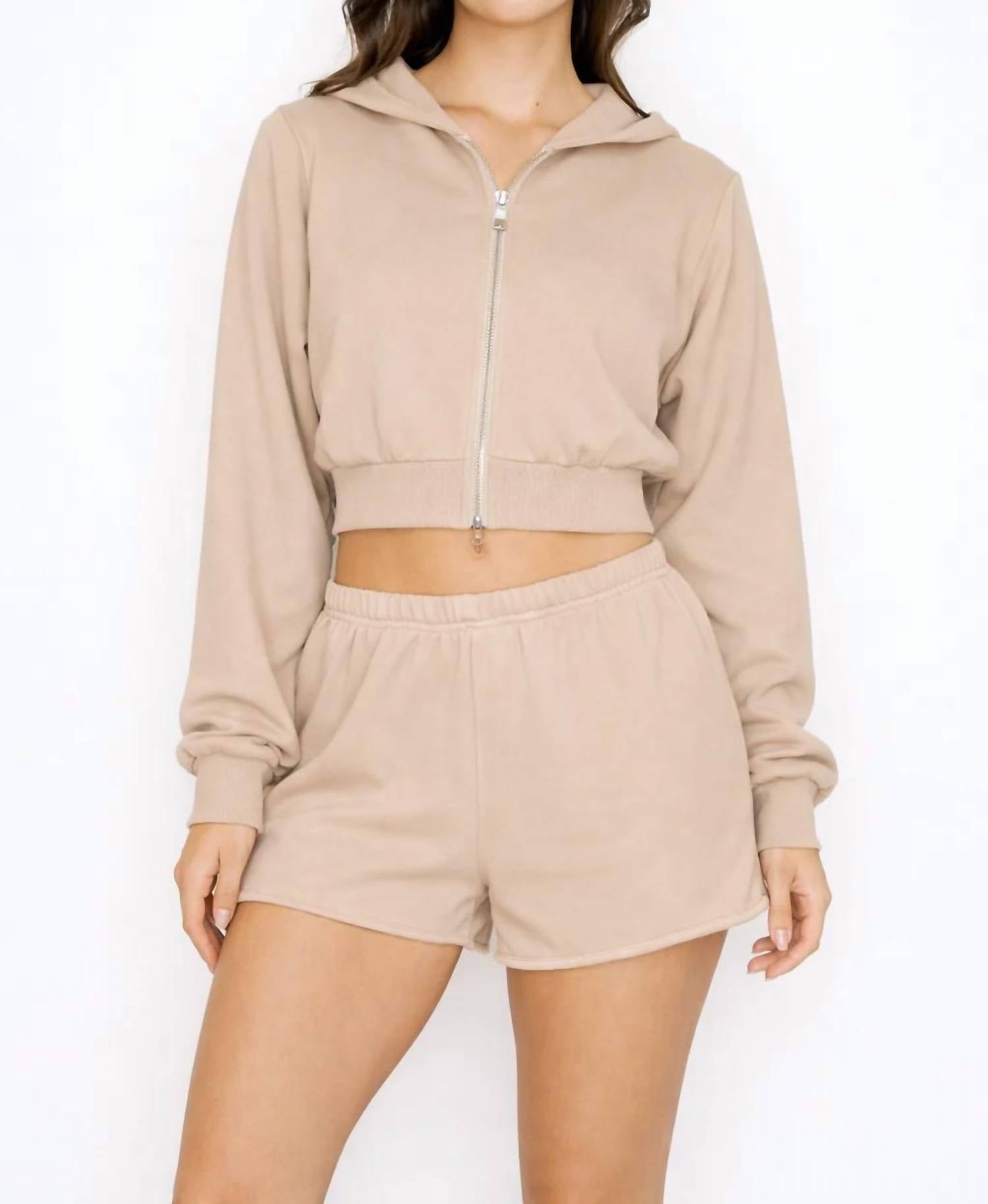 Knit Riot - Cove Crop Zip Hoodie