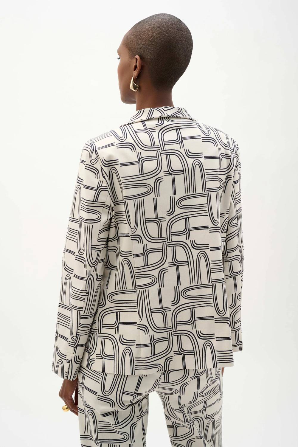 Joseph Ribkoff - Millennium Geometric Print Straight-cut Jacket