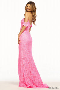 Sherri Hill - Elegant Off The Shoulder Lace Dress