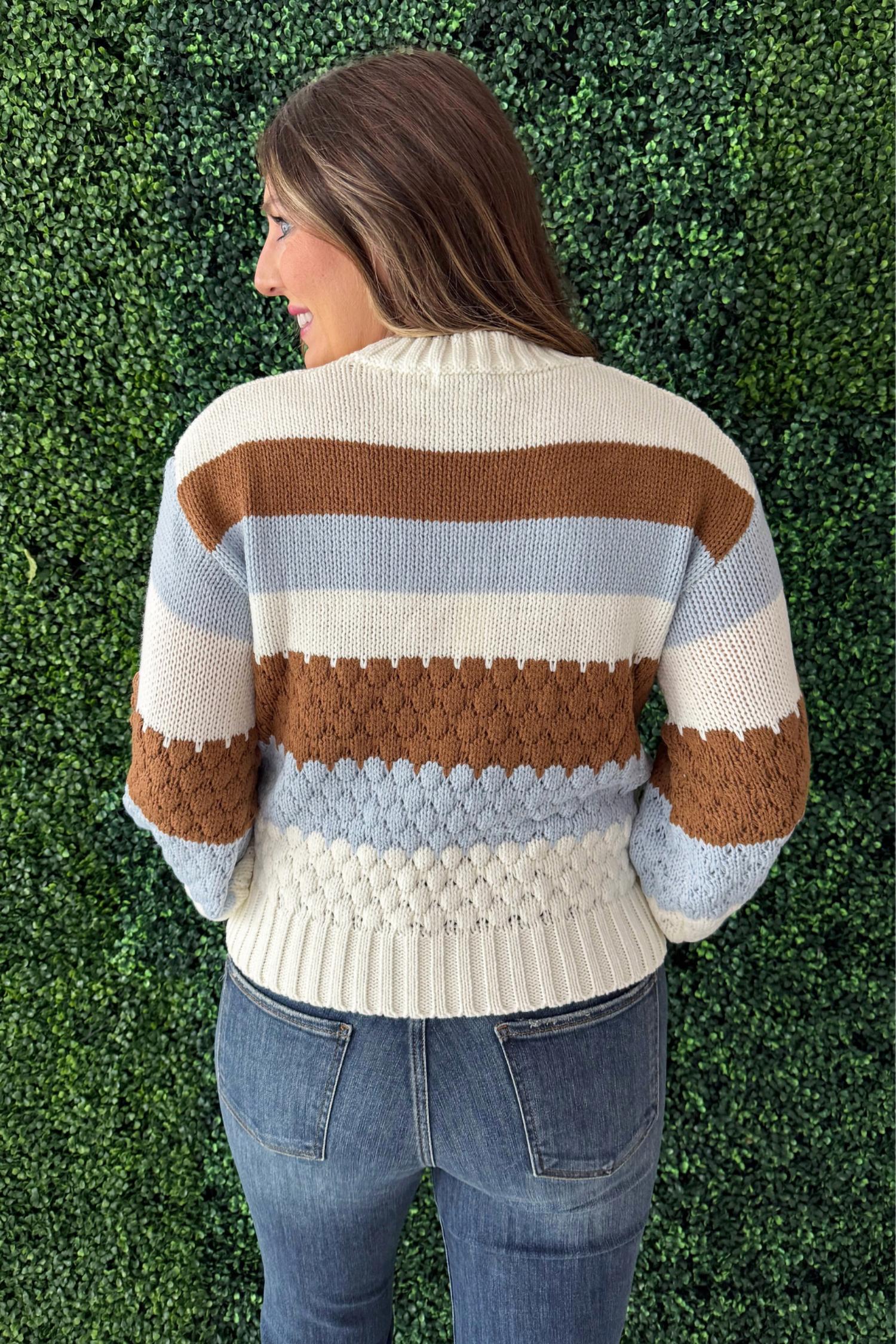 Pinch - Color Block Embroidered Sweater