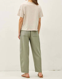 Be Cool - Vanya Linen Blend Barrel Pants