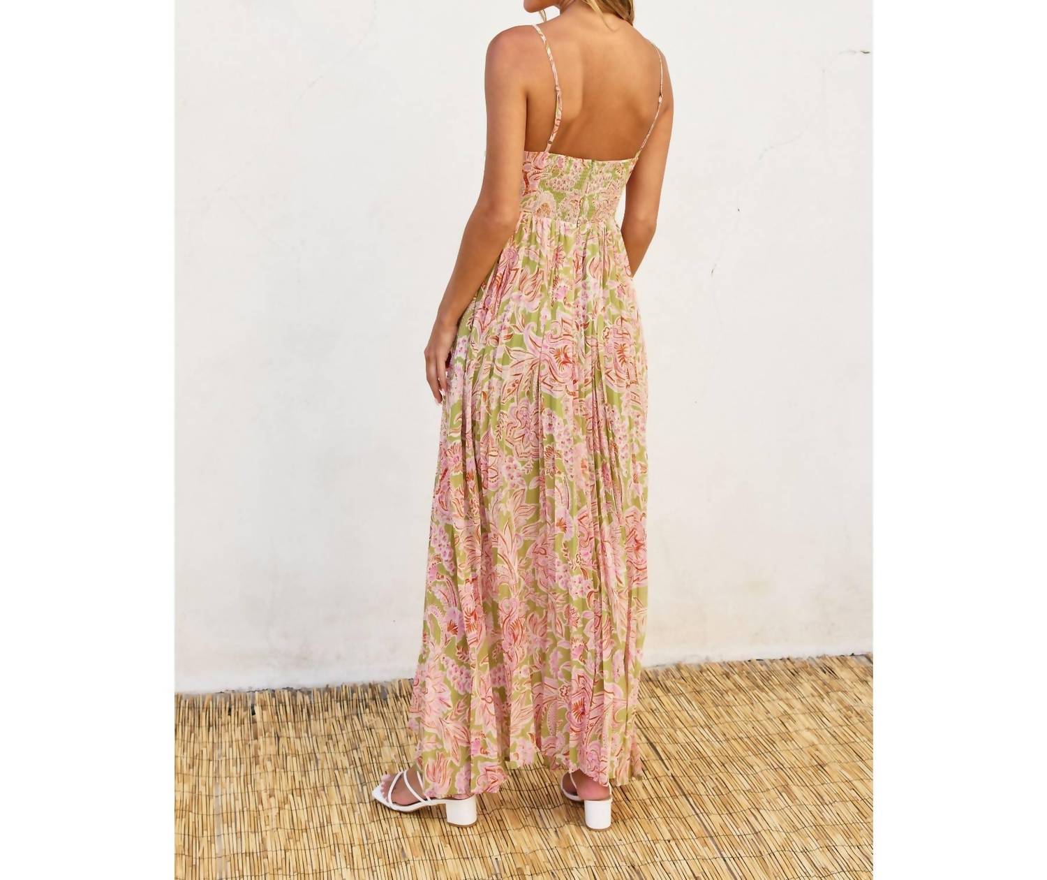 Dress Forum - Lilly Bloom Pleated Maxi Dress