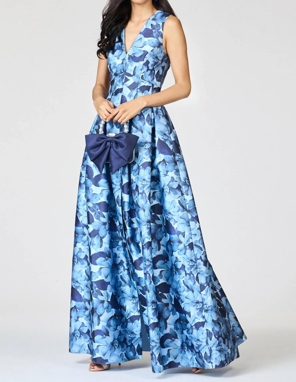 Sachin & Babi - Brooke V Neck Gown