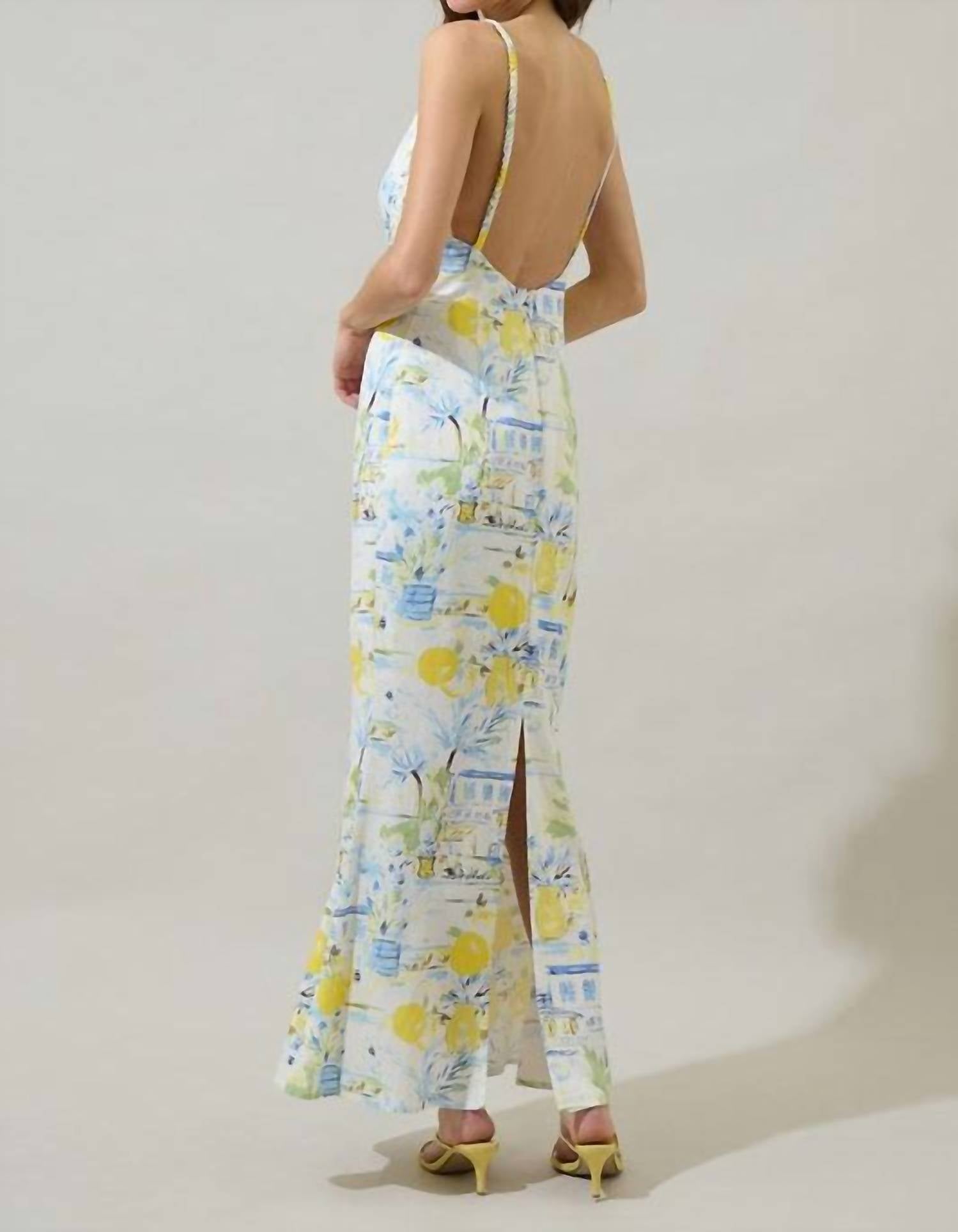 Sugarlips - Amalfi Coast Mizie Open Back Maxi Dress