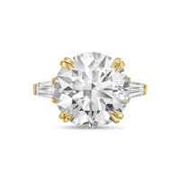Diana M Jewels - Women's Round & Baguette Lab-grown Diamond Jewelry Ring (2.00 Ct) - Classic