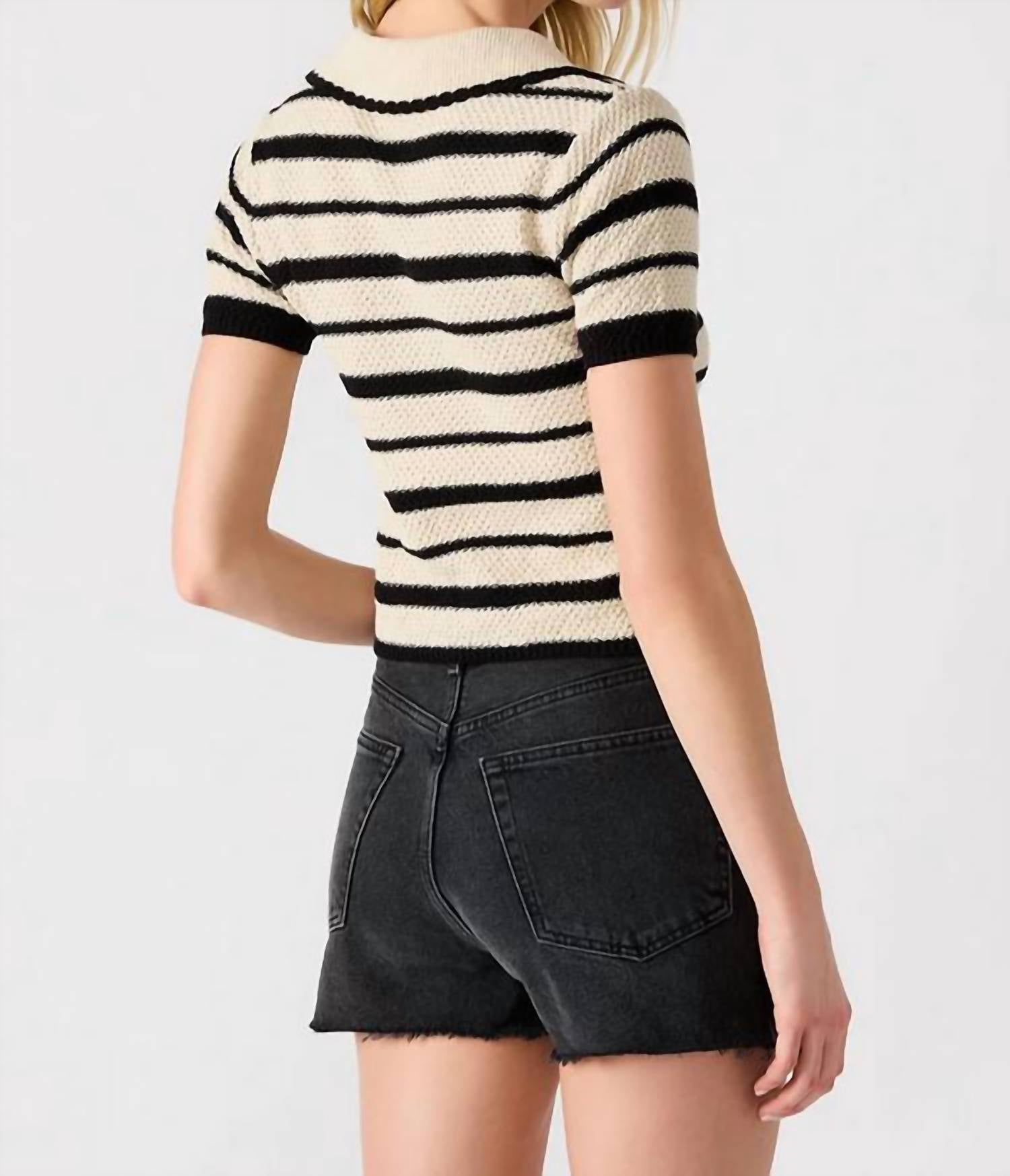 STEVE MADDEN Brayden Striped Sweater - women's sweater - alternate view