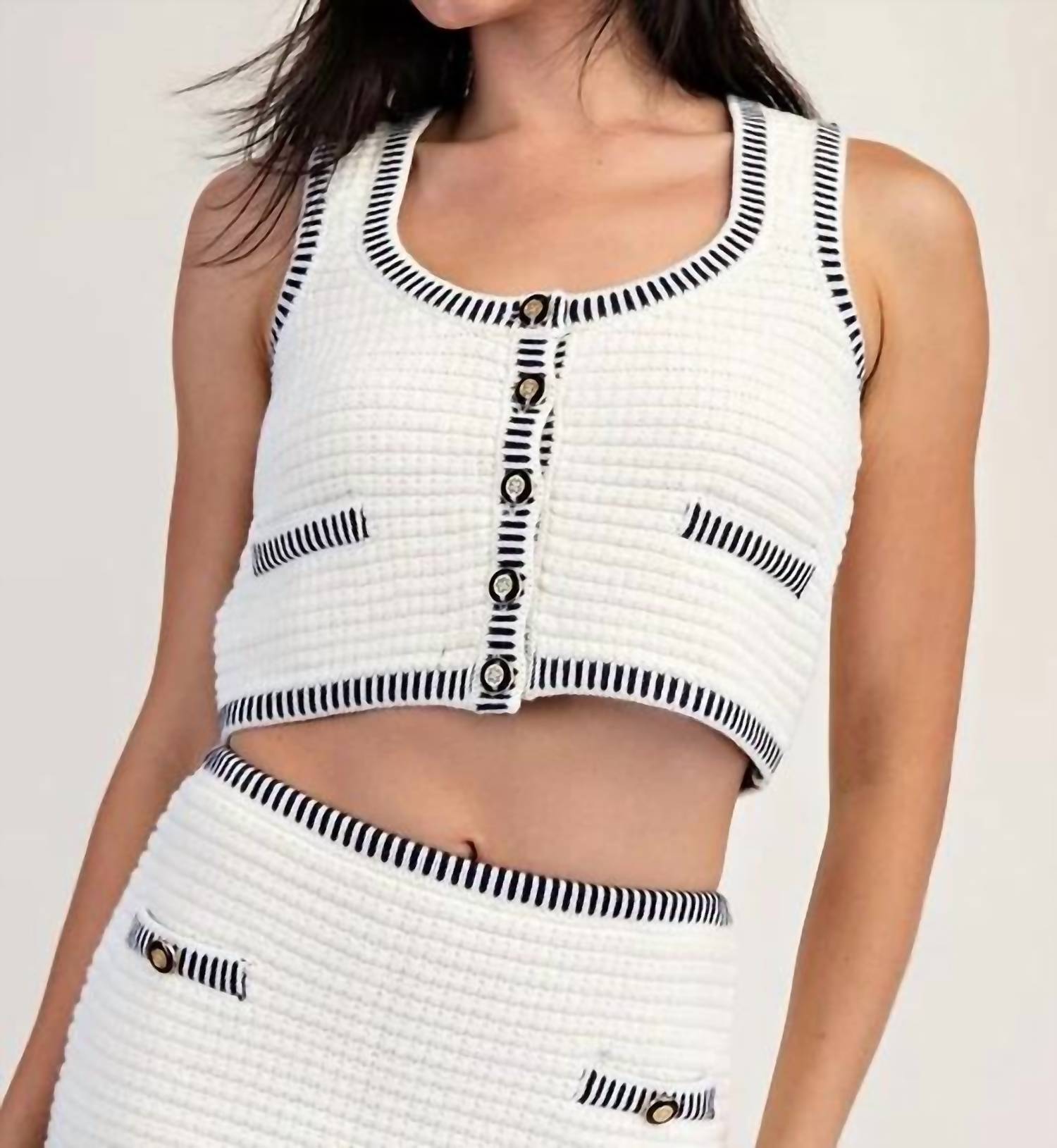 Edit By Nine - Olivia Knitted Mini Skirt Set