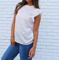 Stewart Simmons - Poly Ruffle Sleeve Blouse