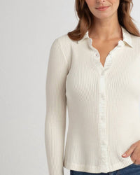 Red Haute - Collared Button Down Top