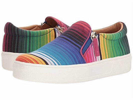 Women's Striped Slip-On Shoes