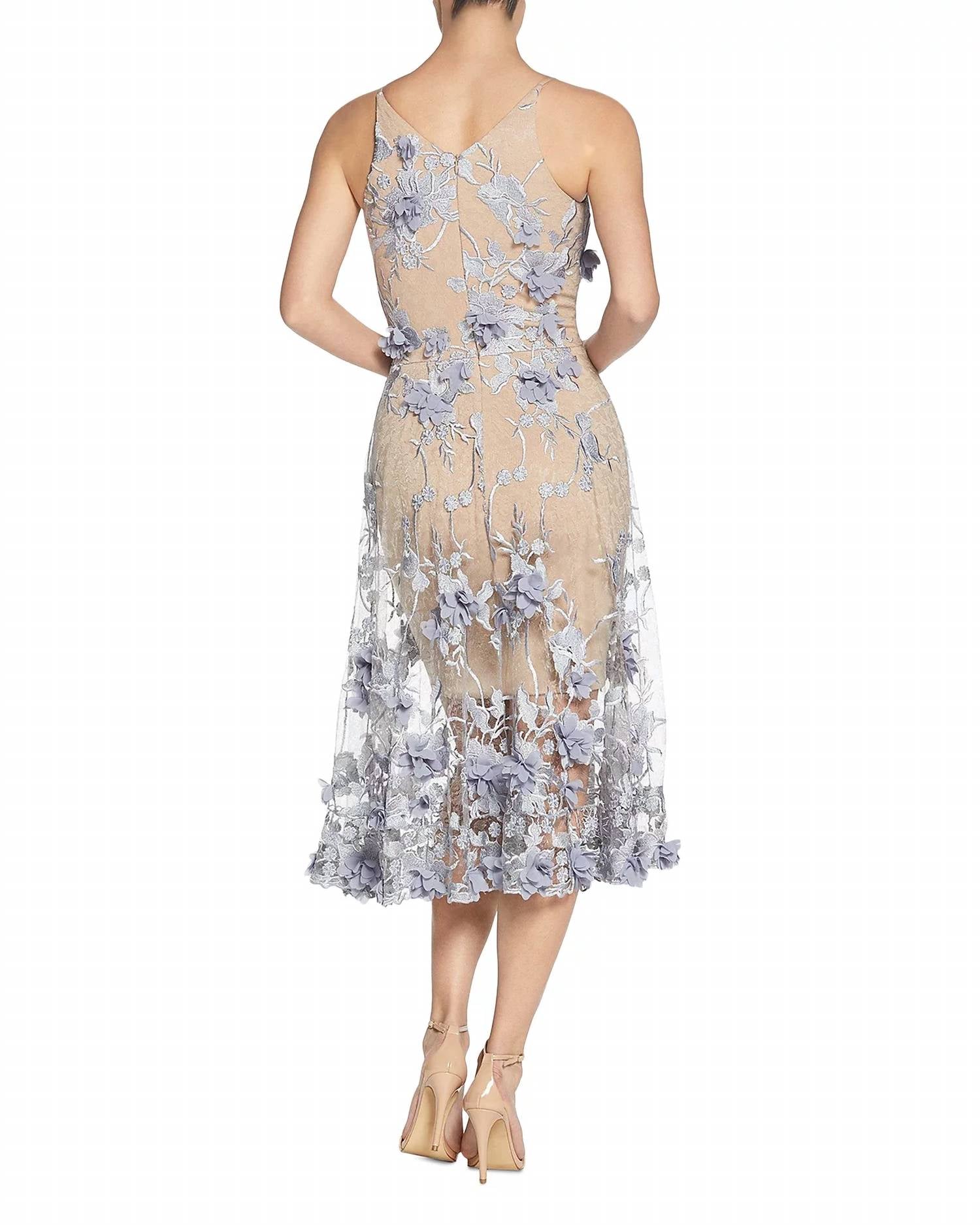 Dress The Population - Audrey Embroidered Fit & Flare Dress