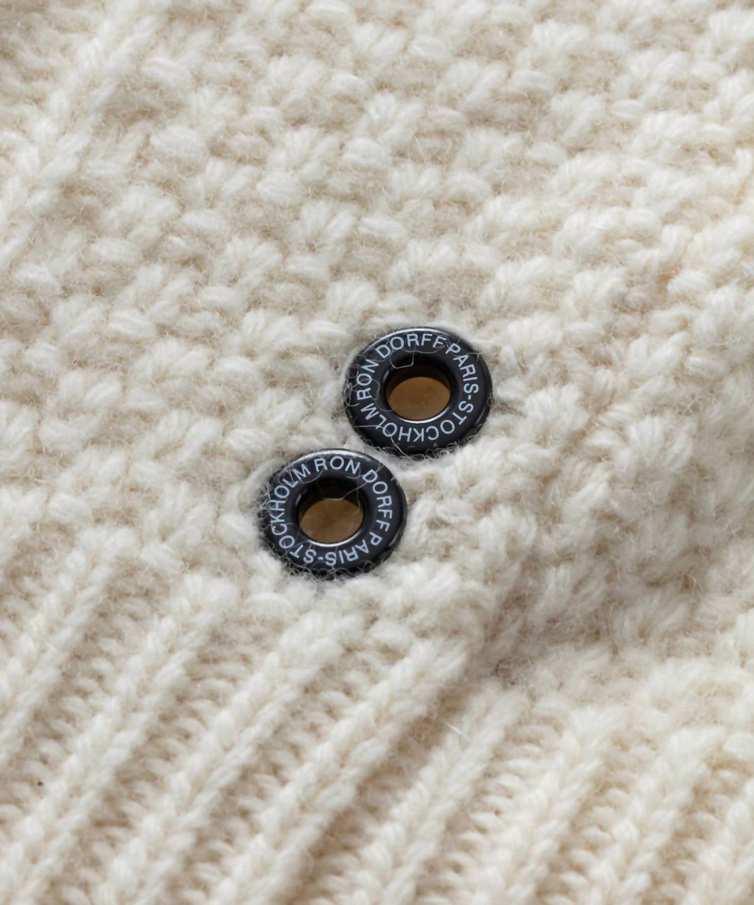 Ron Dorff Wool Cashmere Telemark Sweater in off white - men's sweater - view 6