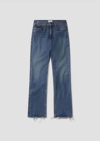 AGOLDE Leena High Rise Baby Flare Jeans in placebo - women's jeans - view 6