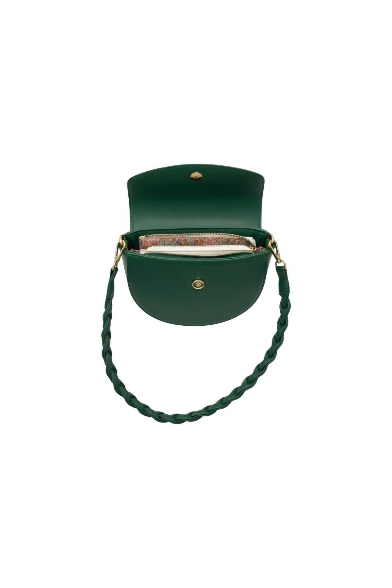 Joy Susan - Women's Luna Crescent Crossbody Bag With Braided Handle