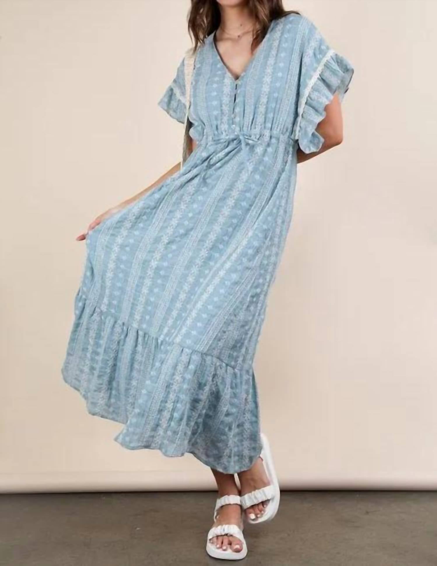Endless Blu. - Boho Midi Dress