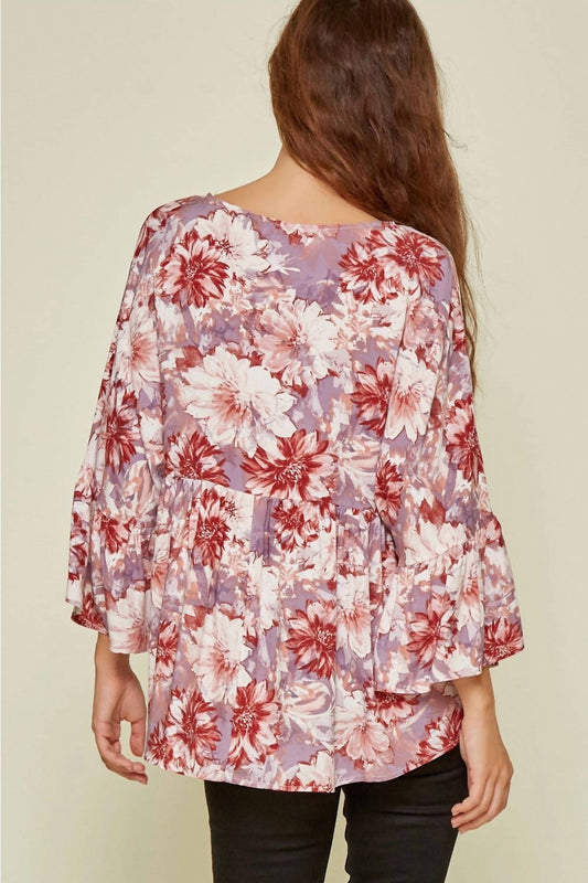 Andree By Unit - Floral Babydoll Blouse