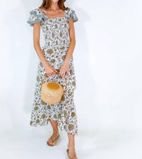 Erica Wilson Coast Wrap Skirt in florence floral - women's skirt