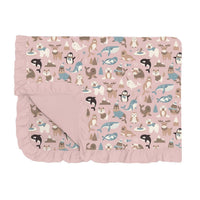 Kickee - Toddler Kid's Ruffle Blanket