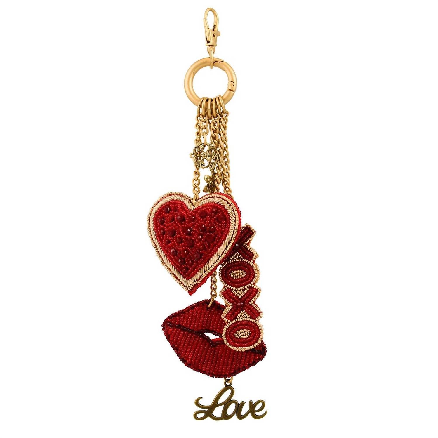 Mary Frances - Women's Lovers Lane Heart And Lips Charm