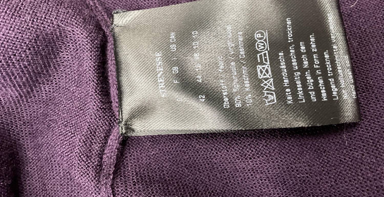Strenesse - PLUM WOOL/CASHMERE SWEATER
