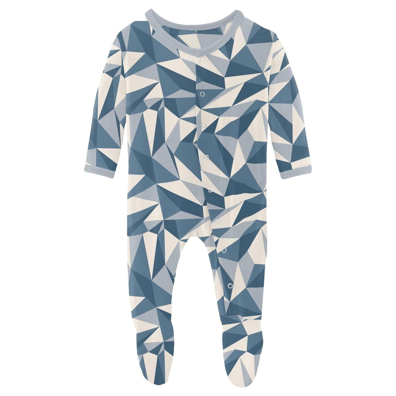 Kickee - Kids' Print Footie with Snaps
