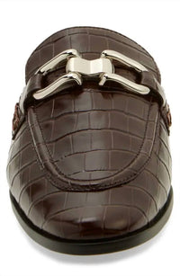 Jeffrey Campbell Women's Moment Flat Shoes in dark brown croc - women's flats - view 4