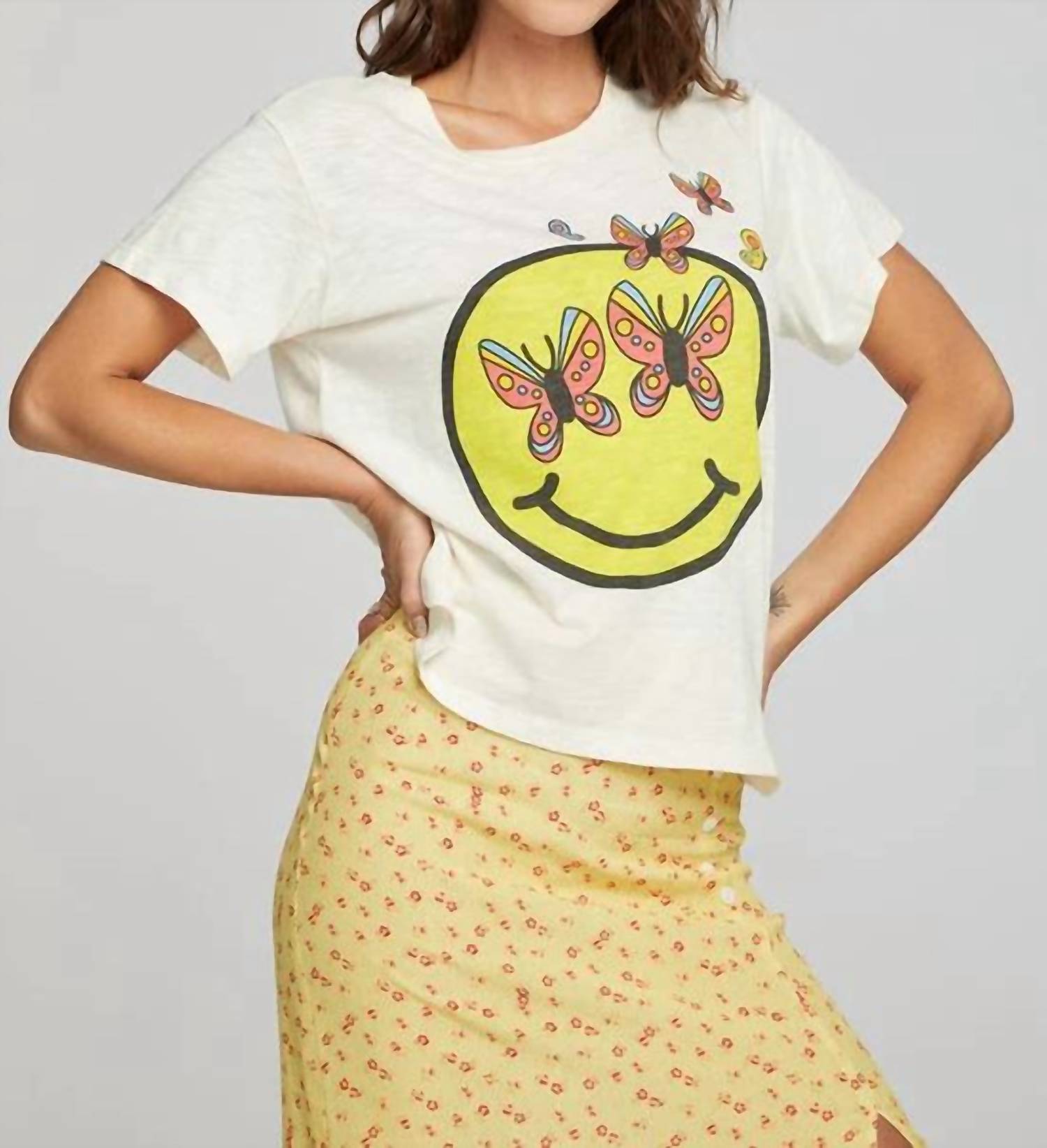 Chaser - Smiley Butterflies Tee