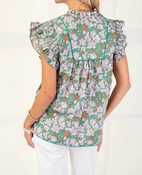 Gigio - Kelly Top With Piping Trim Details