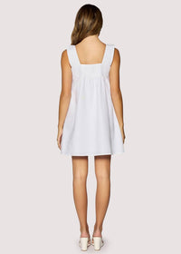 LOST + WANDER Cabrera Mist Mini Dress in white - women's dress - detail view