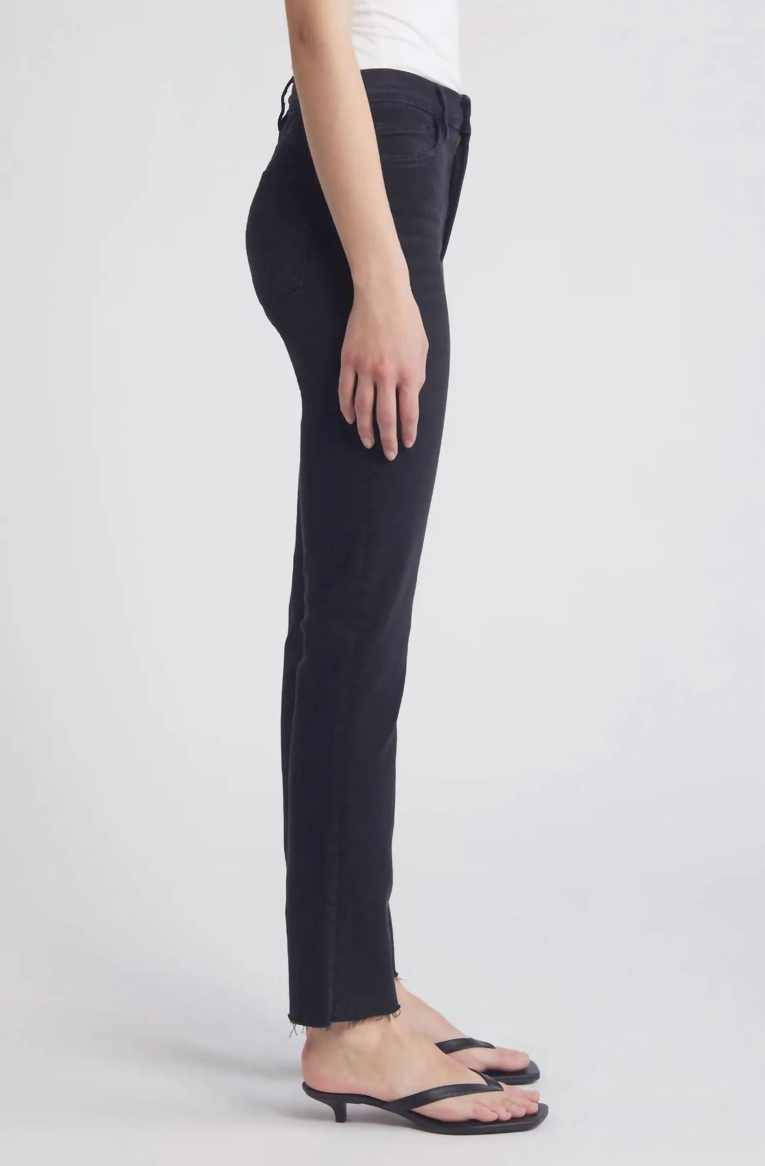 Frame - Le High Straight Raw After Jeans