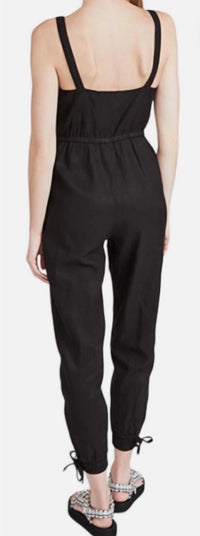 Alice + Olivia - Women Tiana Button Front Patch Pocket Jumpsuit