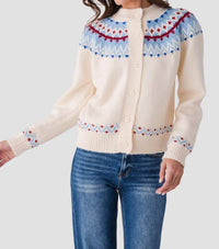 Pinch - Hilda Nordic Button Down Cardigan