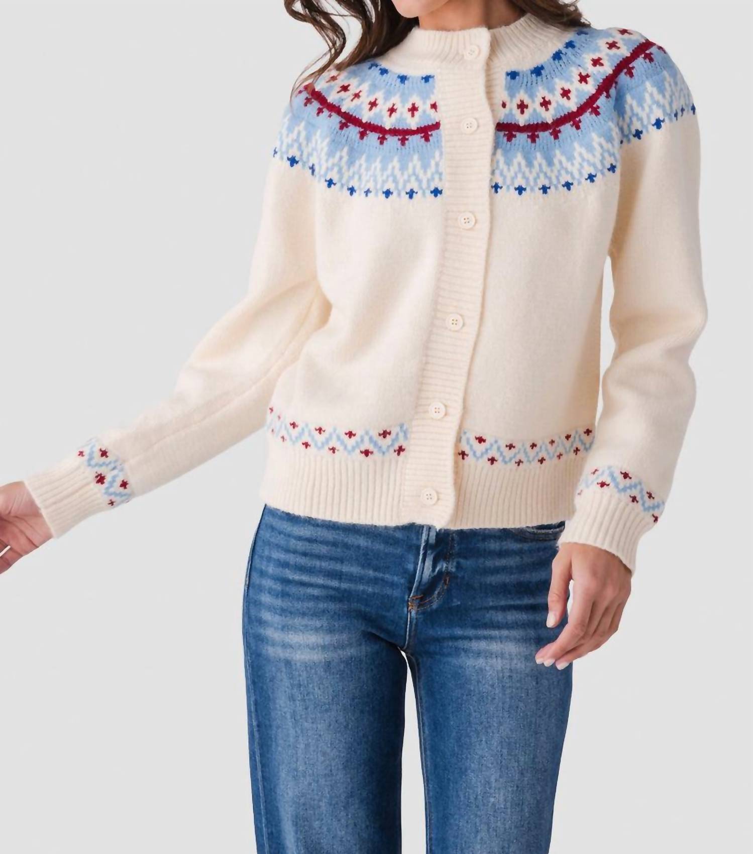 Pinch - Hilda Nordic Button Down Cardigan