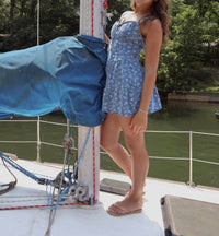 Le Lis - Sweetheart Denim Mini Dress