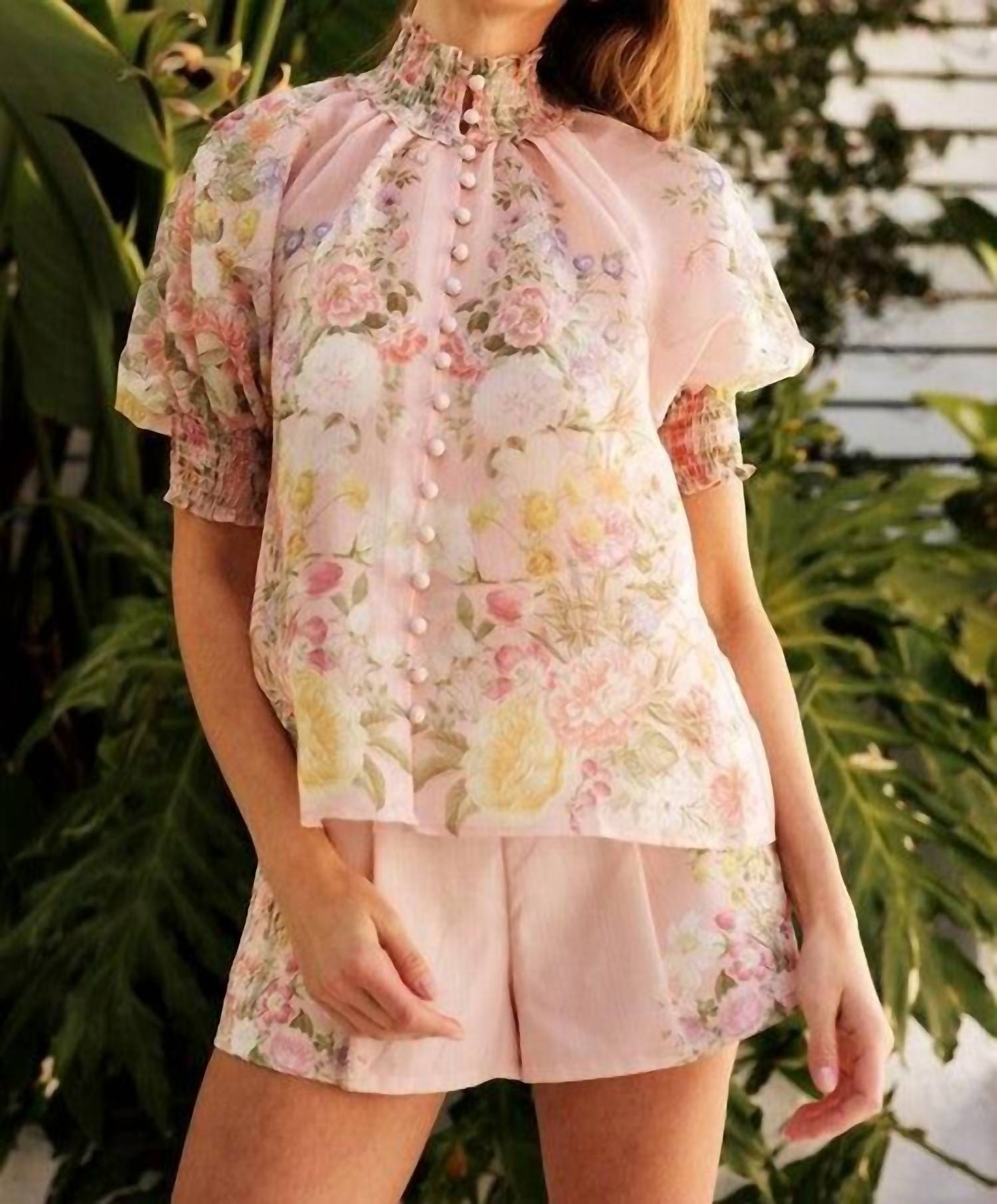 Le Cliche - Flowy Blossom Button Up Top