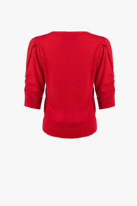 Iris Setlakwe - Merino Blend Sweater With Ruched Sleeve