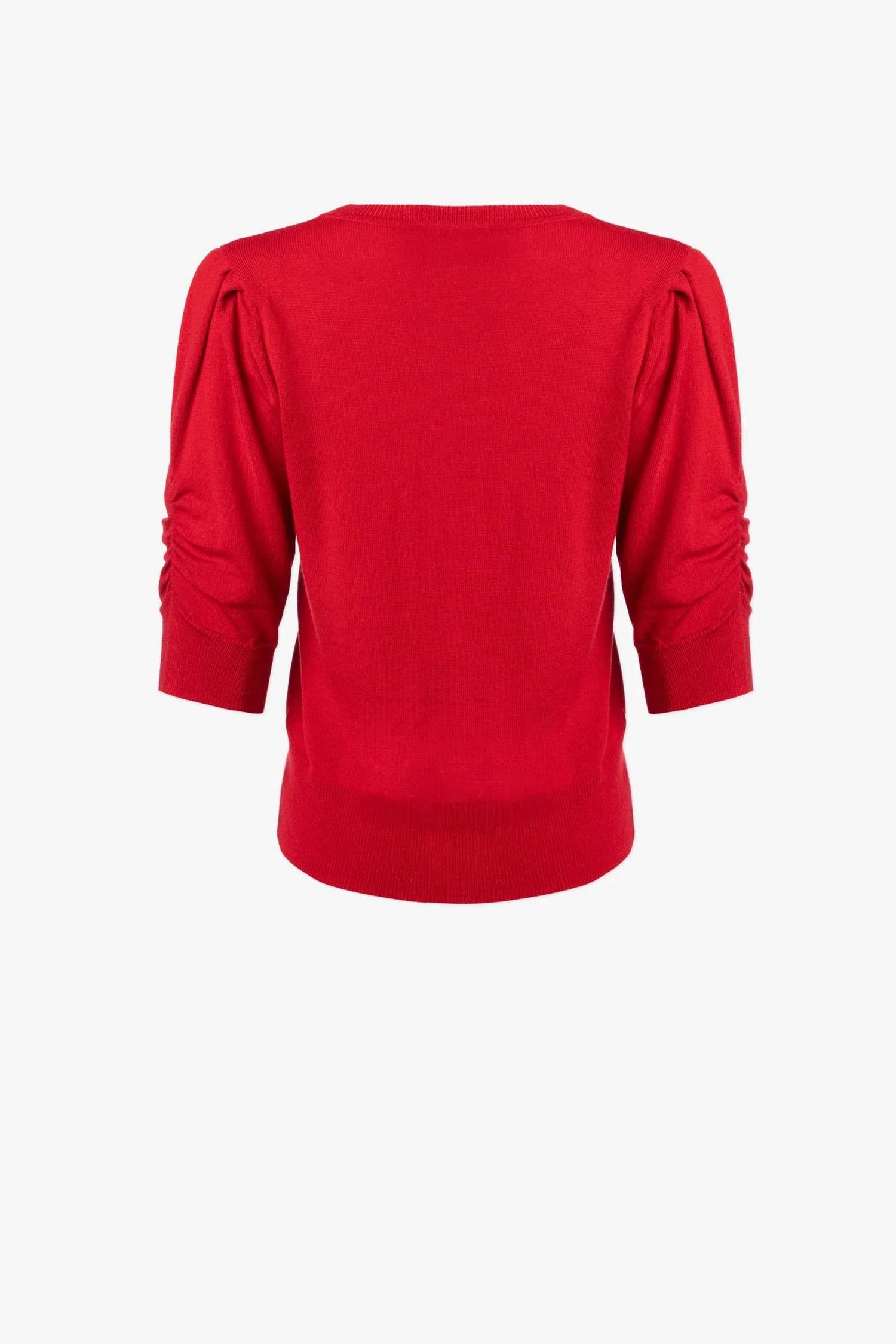 Iris Setlakwe - Merino Blend Sweater With Ruched Sleeve