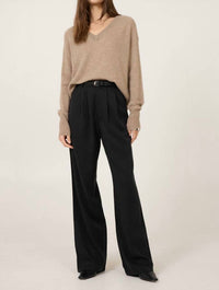 One Grey Day - Sloane Cashmere V Neck Sweater