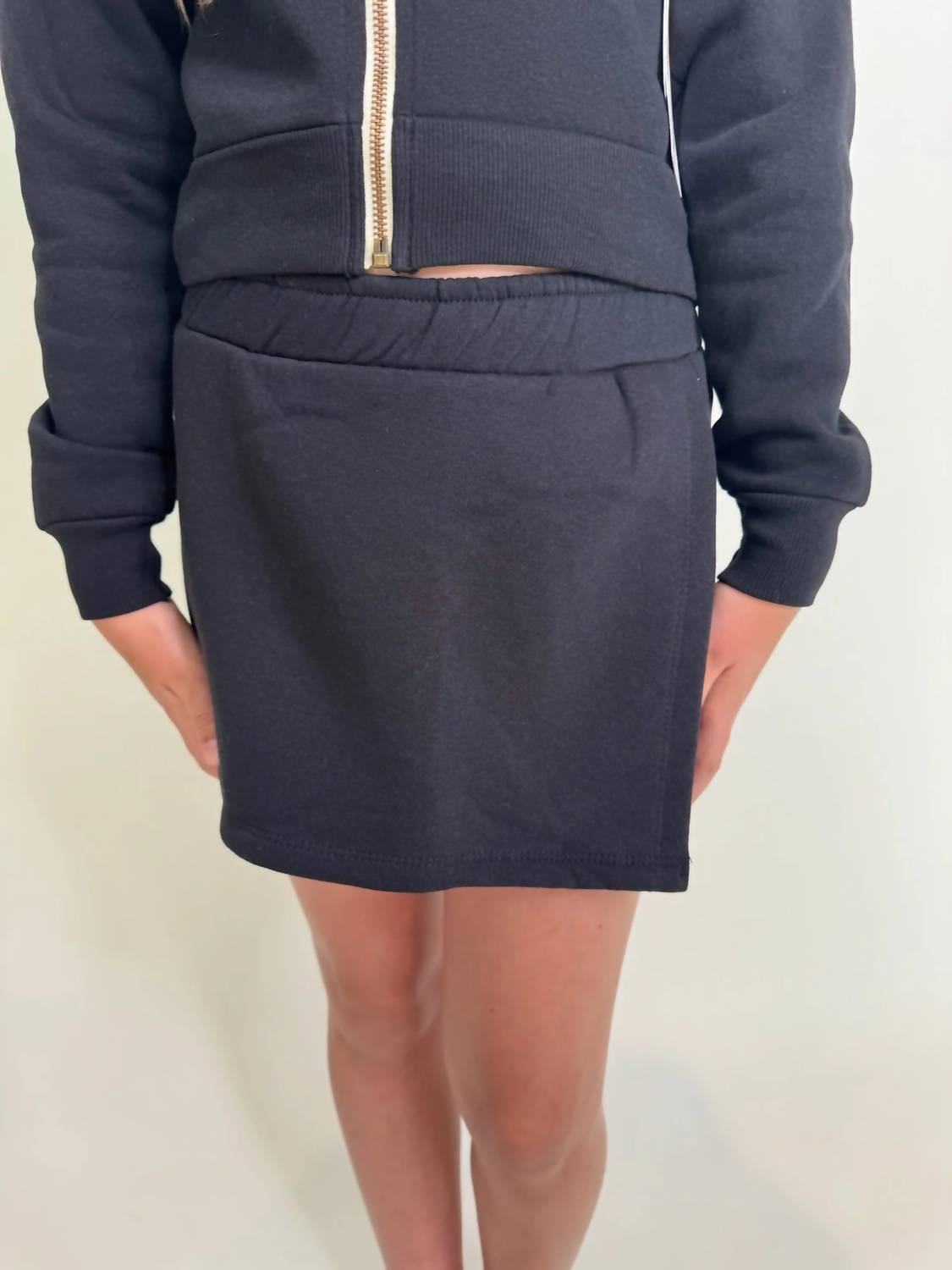 Vintage Havana Kid Foldover Short in black - kids' shorts