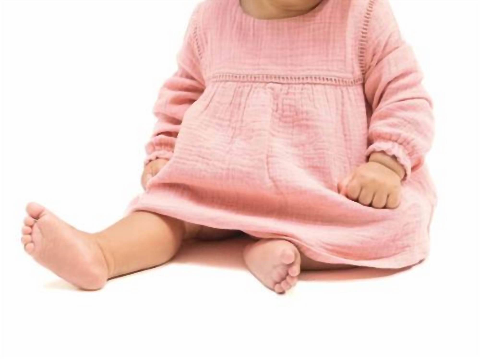 ANGEL DEAR Muslin Elegance Bubble Dress in rose - kids' dress
