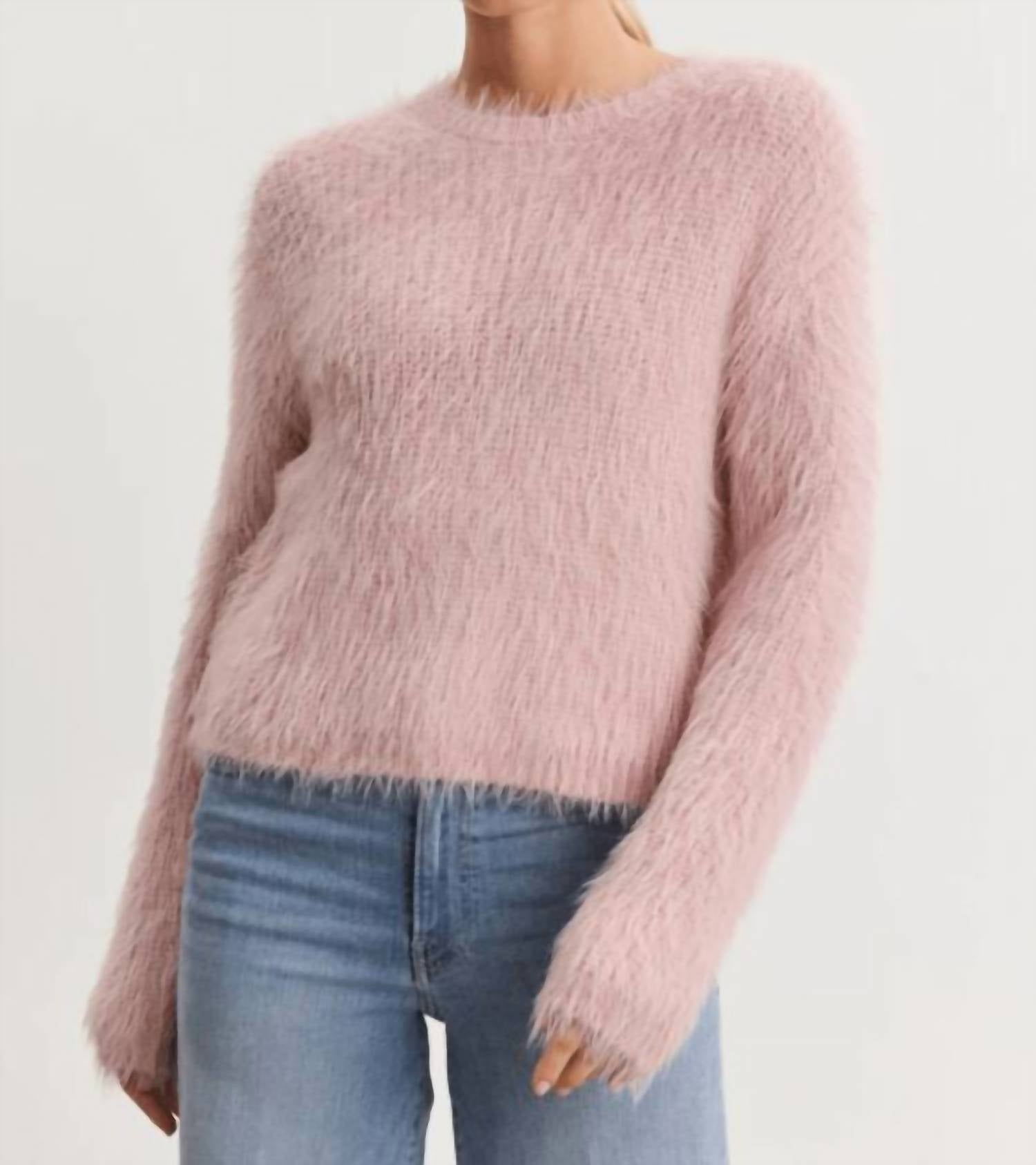 Velvet By Graham & Spencer - Mayle Feather Yarm Crew Sweater