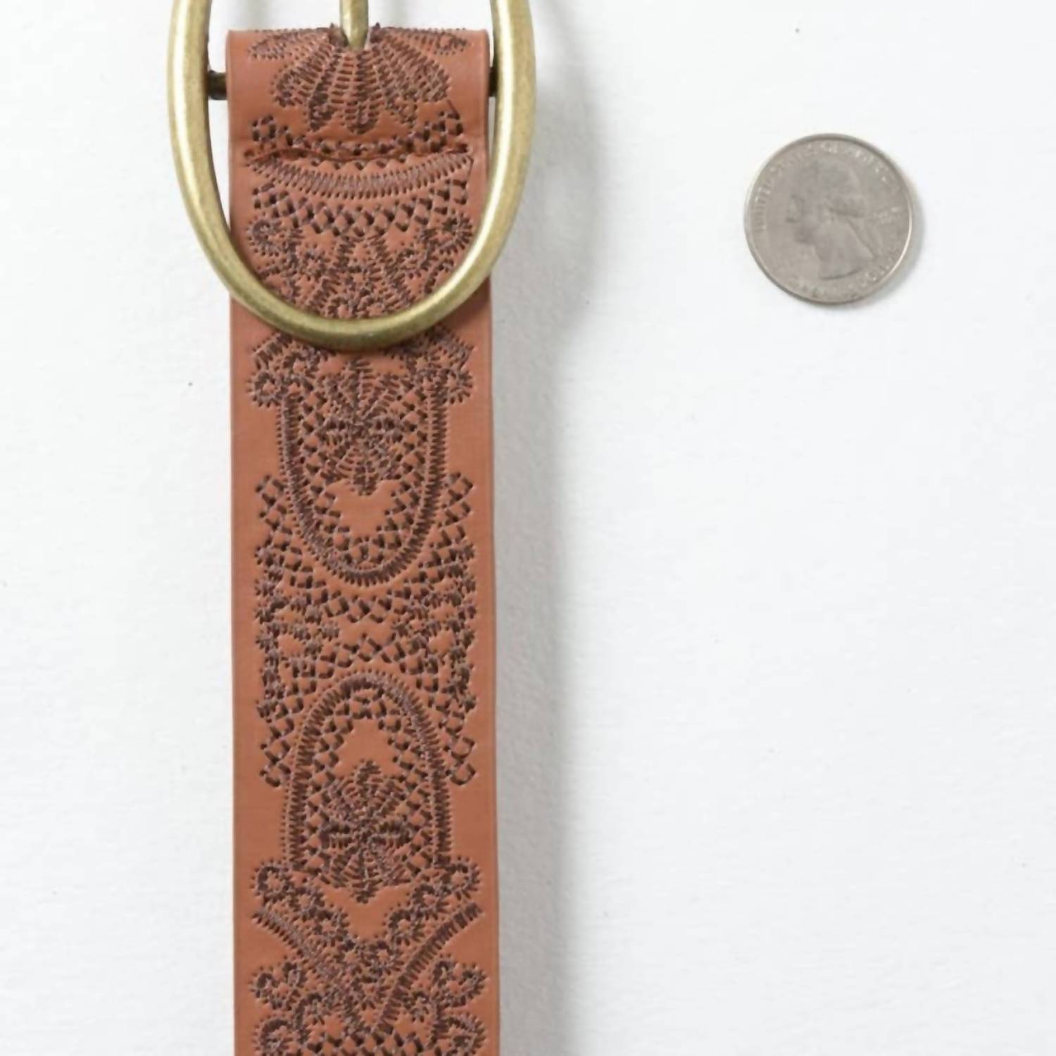 Leto - Women's Floral Embroidered Belt