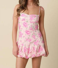 Olivaceous - Floral Mini Dress