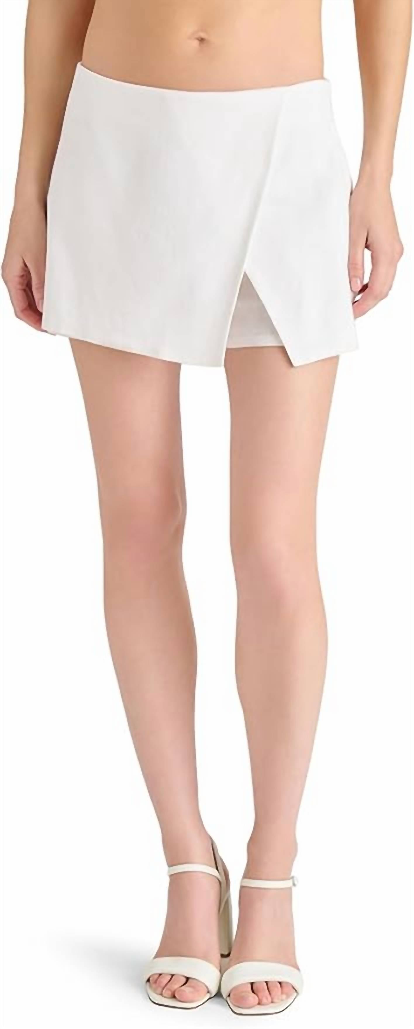 STEVE MADDEN Avalon Skort in white - women's shorts