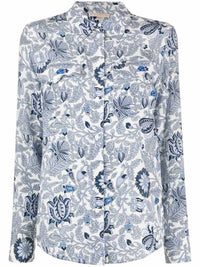 Gold Hawk - Paisley Blouse Blue
