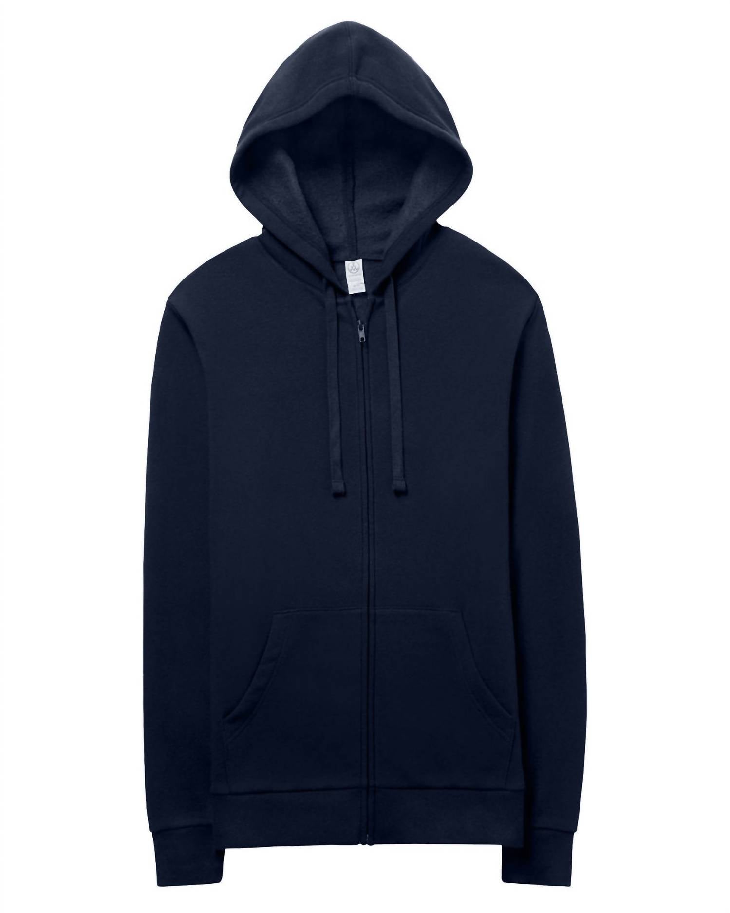 ALTERNATIVE Unisex Zip Hoodie in navy - women's top