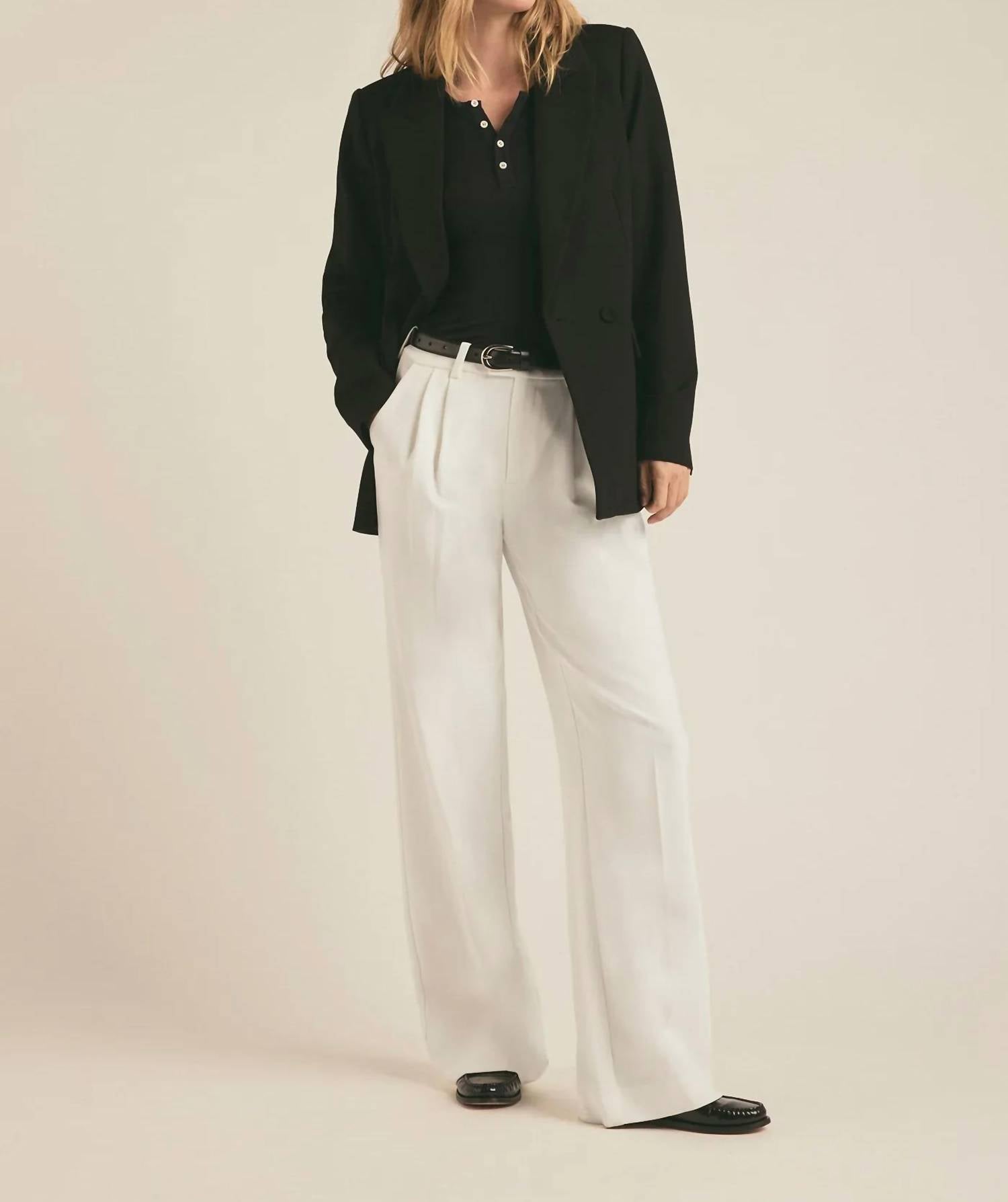 Favorite Daughter - The Henley Ribbed Long Sleeve Tee