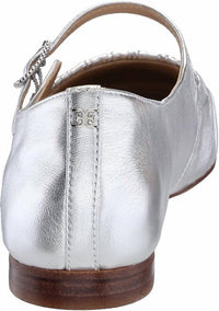 Sam Edelman Women's Micah Mary Jane Flat in soft silver - women's flats - alternate view