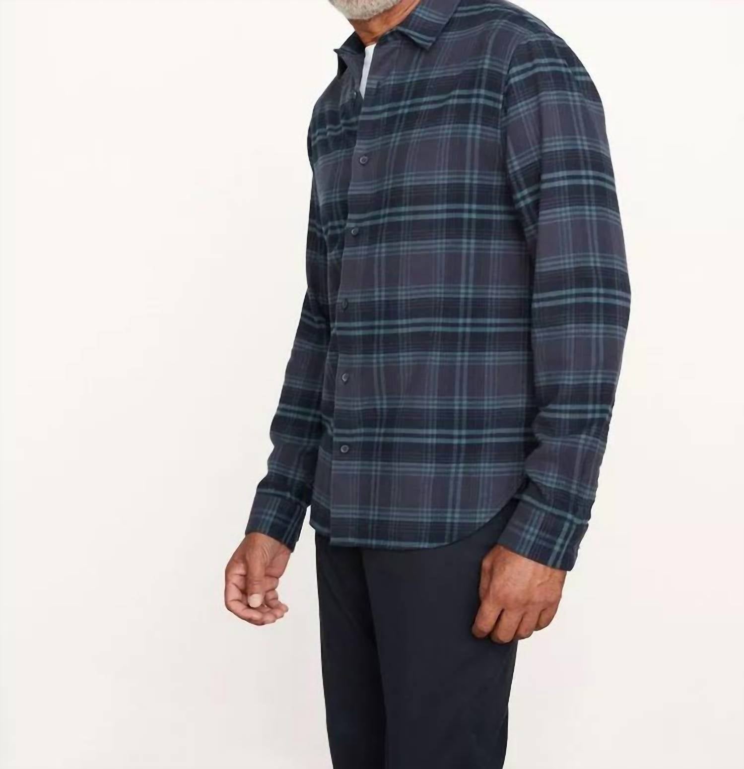 Vince - Men'S - Long Sleeve Sports Shirt Westlight Plaid
