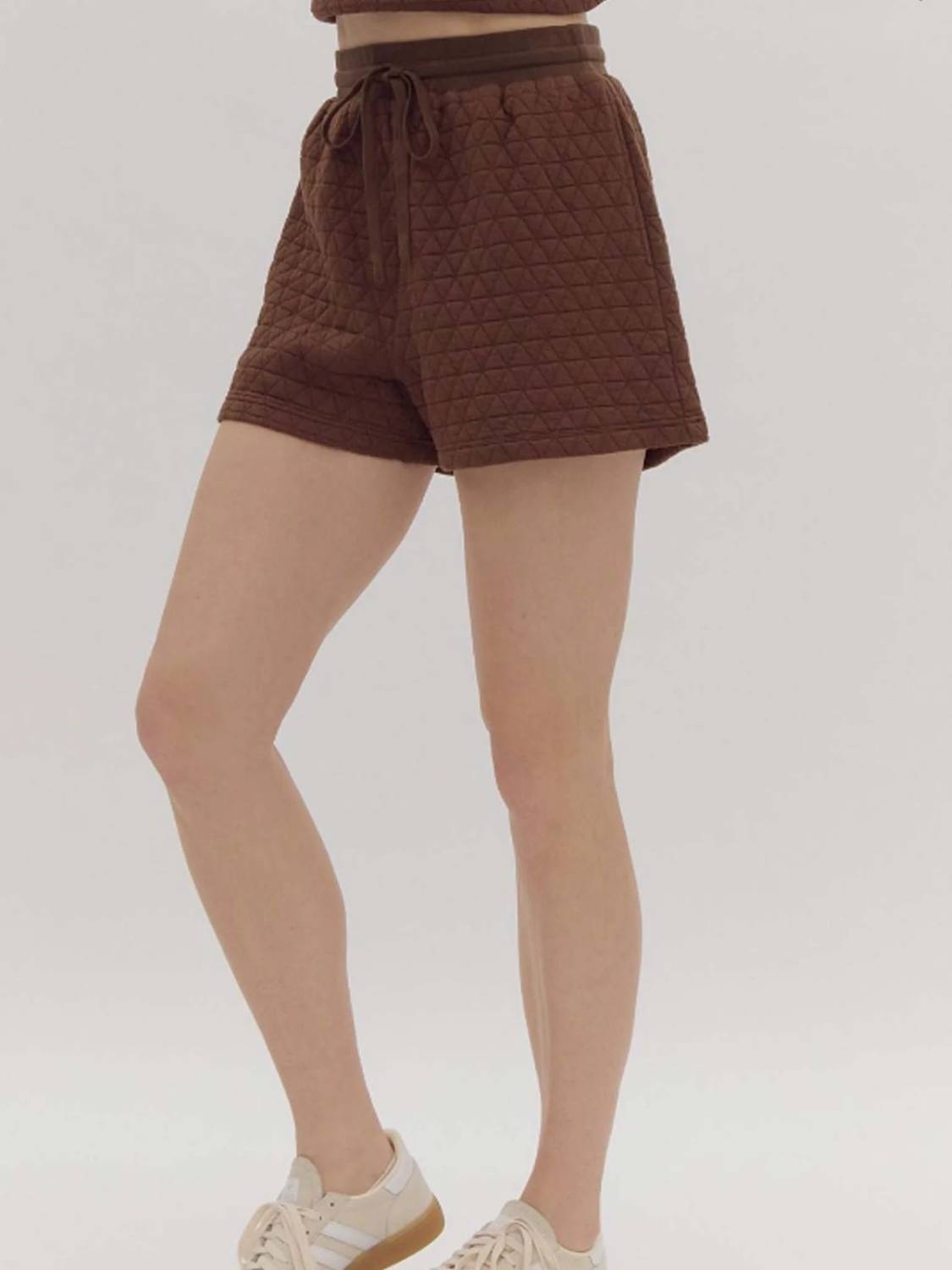 Entro - Women's Quilted High Waisted Shorts